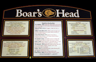 Serving only the finest Boar's Head Deli Meats